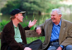 Ron Howard and Andy Griffith
