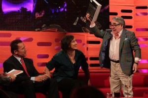 Arnold Schwarzenegger, Miranda Hart and Ronnie Corbett
