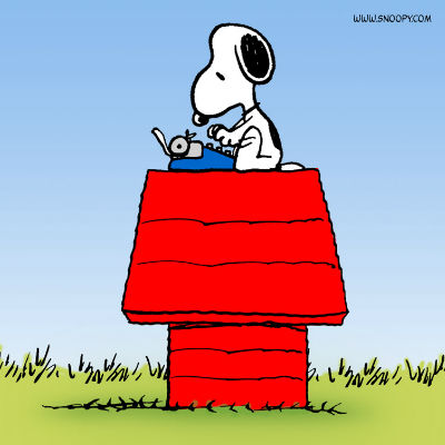 Author, aviator, cool dude ... is there isn't Snoopy can't do and still look cool doing it? I say no (image via blogs.popart.com)