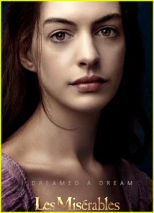 Anne Hathaway Les Miserables poster