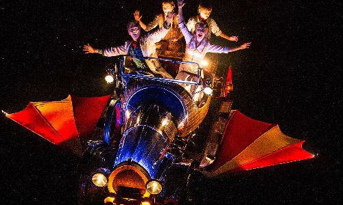 Chitty Chitty Bang Bang in full flight