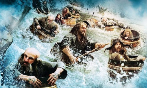 The Hobbit The Desolation of Smaug dwarves in barrels