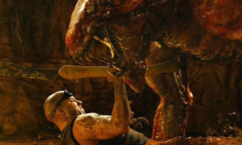 Riddick with friend