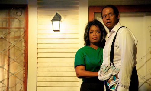 Though troubled at times, and often playing second fiddle to his career, the marriage between Gloria (Oprah Winfey) and Cecil (Forest Whitaker) is the mainstay of his life, and its eventual passing through death deeply saddening (image via o.canada.com)
