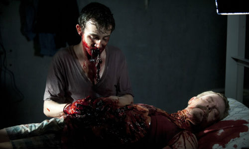 Walker Patrick settles in for a quiet night in his cell (image via digitalspy.com (c) AMC)