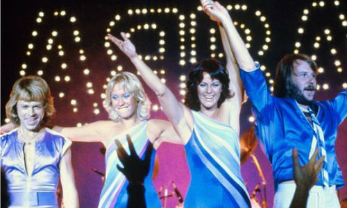 ABBA on tour in 1979, the last time the group ever mounted a major city by city promotional campaign, despite $1 billion inducements to reform (image via abbaofficial.wordpress.com)