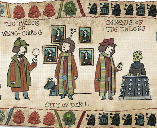The fourth Doctor played by Tom Baker (image via laughingsquid.com (c) Bill Mudron)