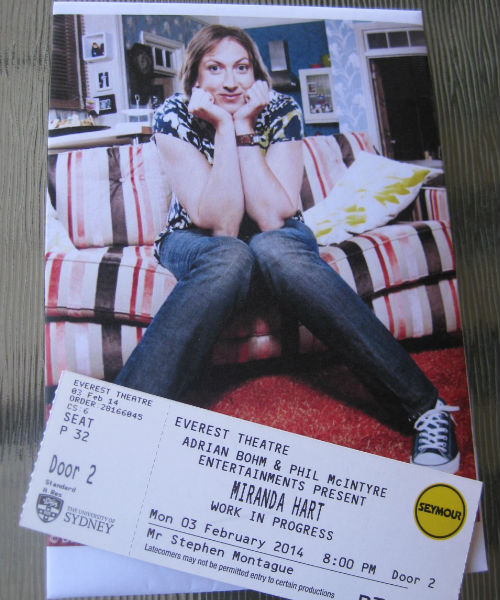 I haz tickets to see Miranda Hart!