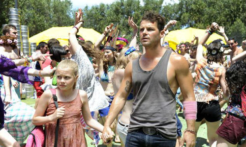 Rose (Angourie Rice) and her unexpected protector James (Nathan Phillips) end up at the party to end all parties as the end of the world nears (image via screendaily.com)