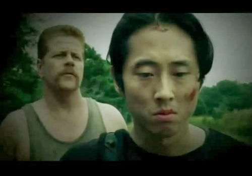 Sgt Abrahams, who's a good guy despite Tara thinking he may not be, does his best to convince Glenn to forget Maggie and come road trippin' with him and his crew (image via spoiler.tv (c) AMC)