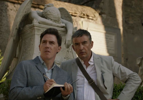 Punctuated by visits to the instantly dead of Pompeii (where you can speak to the dead, at least in Brydon's comically-fertile mind) and the tombs of poets, The Trip to Italy is a far more measured affair in some ways than it's predecessor while at other times a comic marathon without end (image via Cambridge Tab)