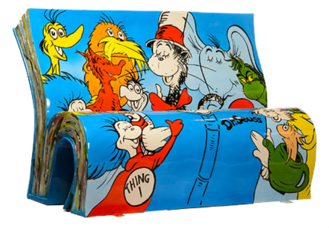 Theodor Seuss Geisel (artwork) Created by Jane Headford (image via and (c) Books About Town)