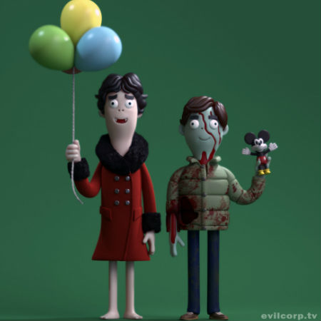 David and Jack from An American Werewolf in London as you've never seen them before (image via and (c) Evil Corp)