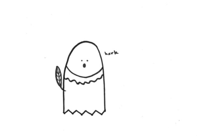 The Ghost of William Shakespeare (drawings (c) Alanna Okun and Jessica Probus Buzzfeed staff via Buzzfeed)