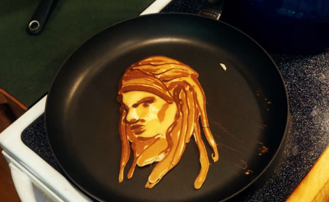 Michonne in all her fluffy pancake glory (image via Paste Magazine (c) Saipancakes/Nathan Shields)