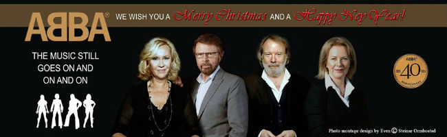 ABBA (image via The Music Still Goes On and On and On ABBA fan page on Facebook / photo montage design by Even (c) Steinar Ormbostad)