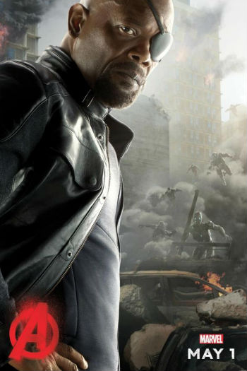 Samuel L. Jackson as Nick Fury (image via Den of Geek)