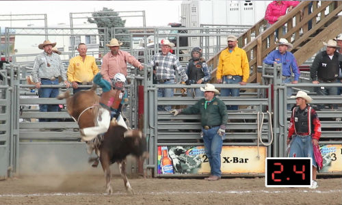 While Earp watches on, Char competes once again in the bull riding, despite never having won a buckle (The rodeo equivalent of a trophy) and sustaining what sounds like a neverending list of life-threatening injuries (image via and (c) official Queens and Cowboys site)
