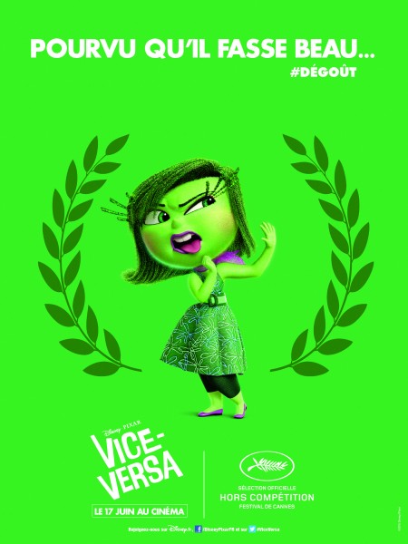 “It better be sunny…” #Disgust (image via Collider (c) Pixar / Disney)