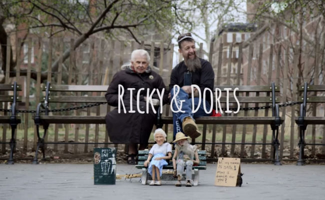Ricky and Doris documents the friendship between two quite unlikely people who find in each other an unassuming sense of belonging and purpose (image via YouTube (c) David Friedman)