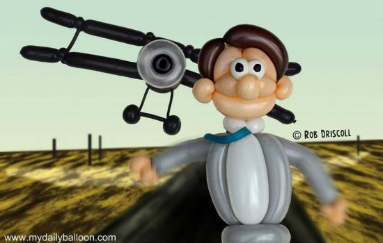 North by Northwest (image via Laughing Squid (c) Rob Driscoll/My Daily Balloon)