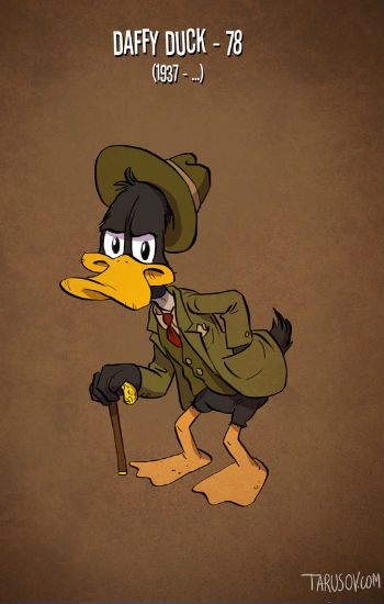 Daffy Duck (image (c) Tarusov via Mashable)