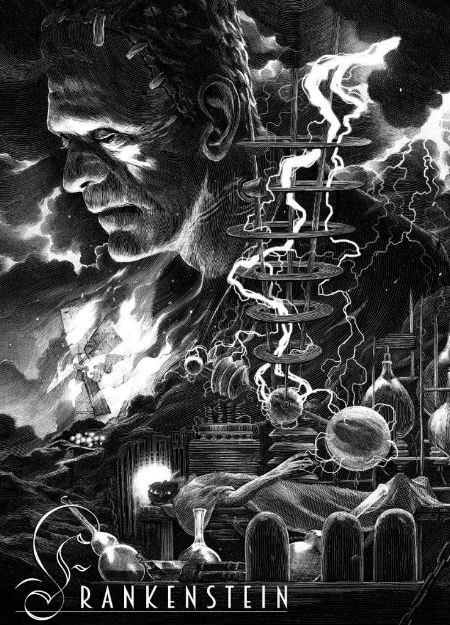Frankenstein (image via io9 (c) Dark Hall Mansion)