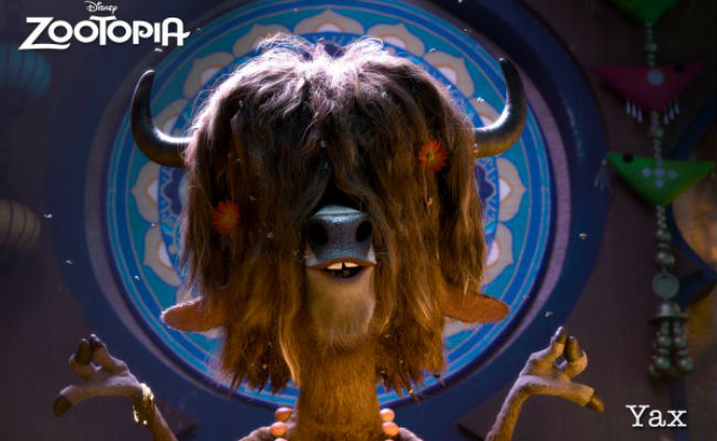 Tommy Chong as Yax the Yak, the most enlightened, insightful bovine of them all (image via Screen Relish (c) Disney)