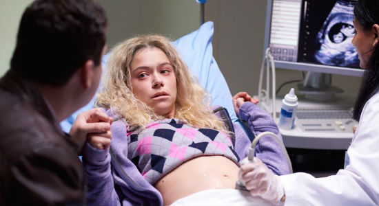 How far has Helena come ... and despite everything that's happened to her, or perhaps because of it, she's going to make a damn fine mother (image via Zap2it (c) BBC America)