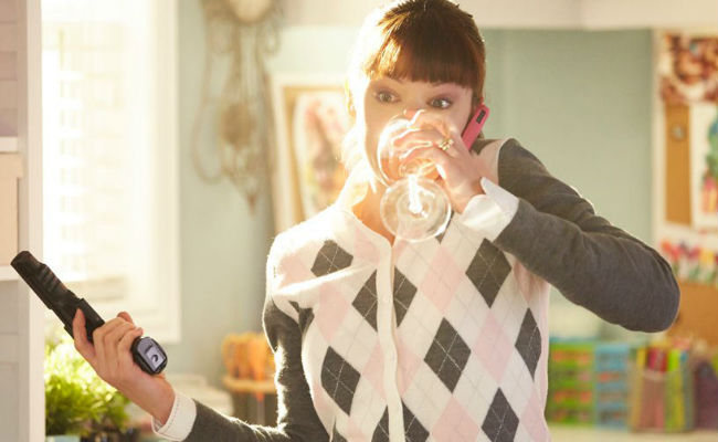 Is it wine and gun o'clock yet? If you're Alison Hendrix yes and always (image via Zap2it (c) BBC America)