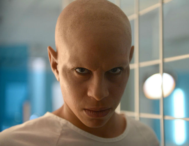 Well hello good looking ... the first female Abbie to appear on Future Vogue was hailed for her,um, piercing intensity (image via Spoiler TV (c) FOX)