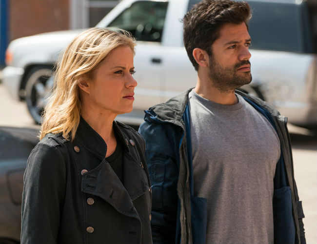 "I see a time coming soon when I will abandon all good sense and endanger myself to try and save my son who left me behind." "OH don't be ridiculous Madison." (photo courtesy Richard Forman/AMC)
