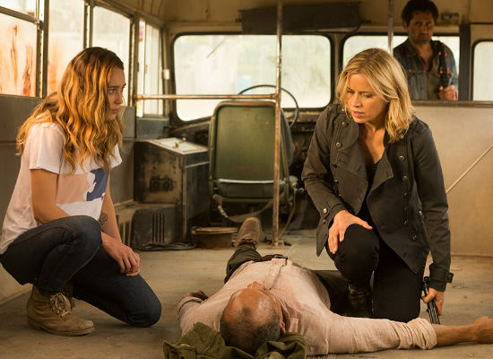 Alicia had to be honest -mother/daughter days out had undergone a significant change from pre-apocalypse days (photo Richard Foreman/AMC)