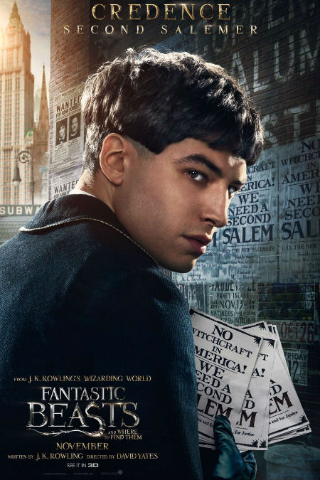 Ezra Miller as Credence Barebone (image via Hypable)