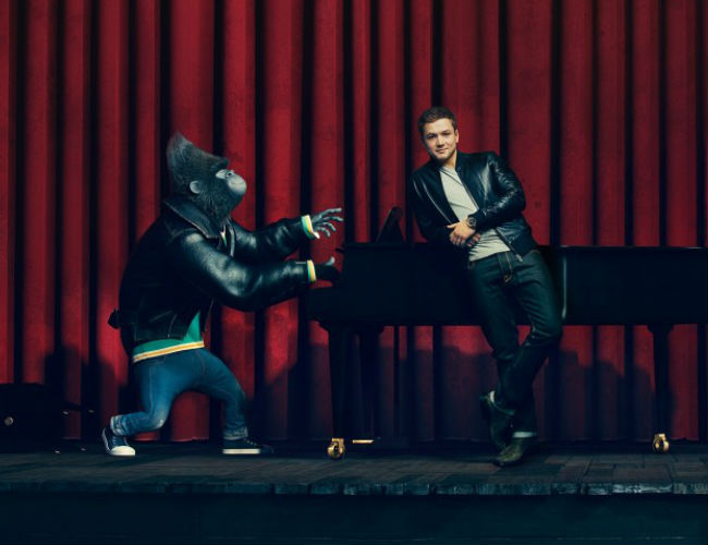 Taron Egerton as Johnny a mountain gorilla (image via Hey U Guys (c) Illumination Entertainment)