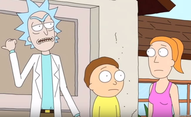 Dive in! Go swimming with Rick and Morty in Drake mash up video ...